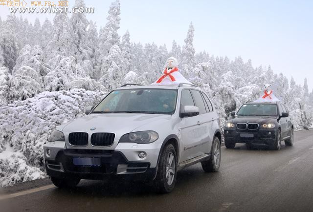 仙女山雪人美景