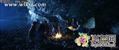 主场景拍夜戏。剧组供图 华龙网 发